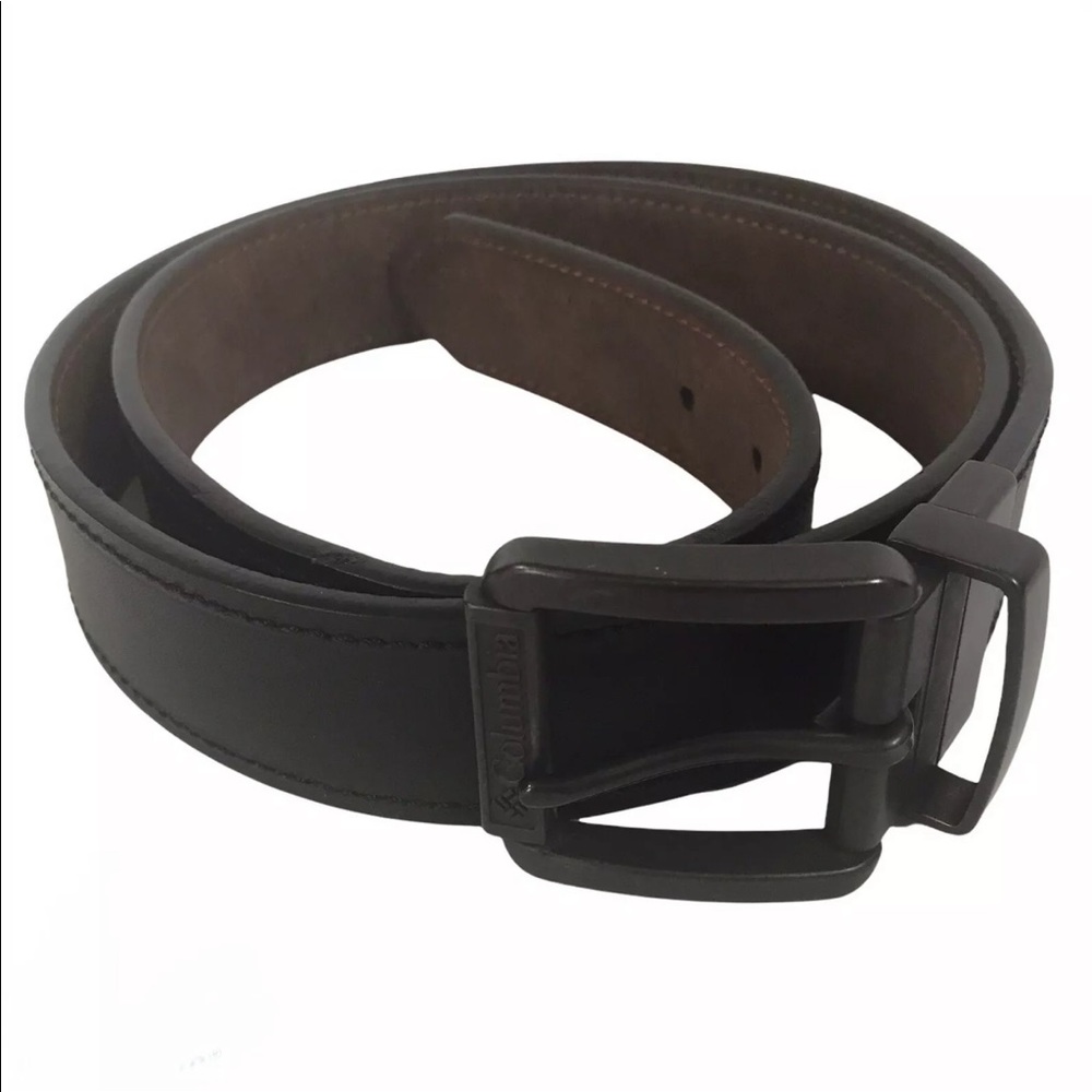Columbia Men's Leather Belt Black Large 38-40